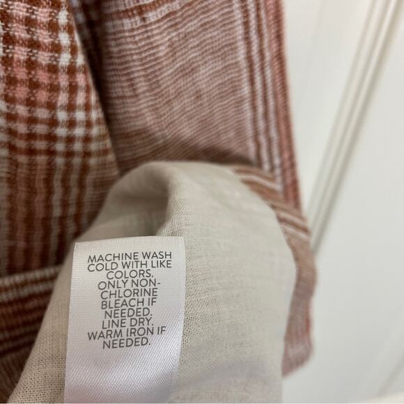 J. Jill Henna Plaid Relaxed Linen Boyfriend Blazer NWT - Picture 12 of 12